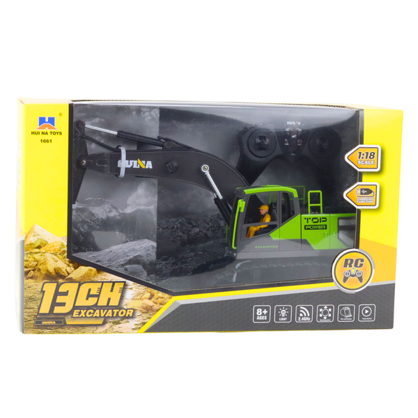 Huina Remote Control Crawler Excavator Green 1:18