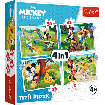 Puzzle - "4in1" - Mickey's Cool Day Trefl 34604