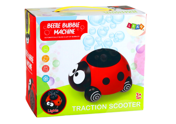 Ladybug Illuminated Bubble Machine on Wheels