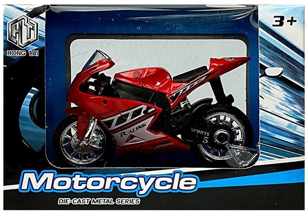 Sportmotorrad mit Sounds 1:18 4 Farben