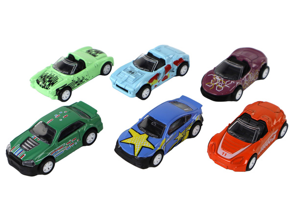 Fahrzeugset mit Friktionsantrieb im Metallgehäuse