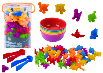 Educational Sorter Set Learning Colors Counting Dinosaurs 48 El