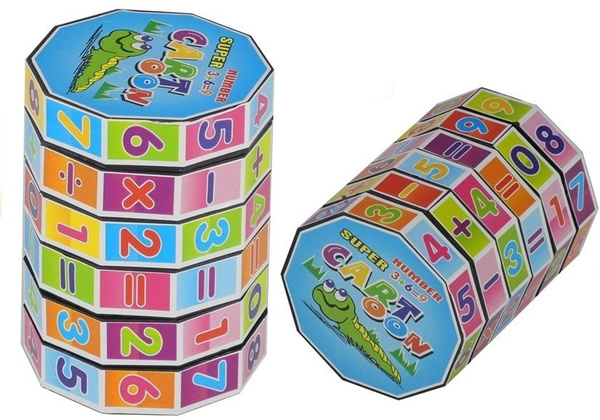 Educational Cube Mathematical Barrel Learning Numbers