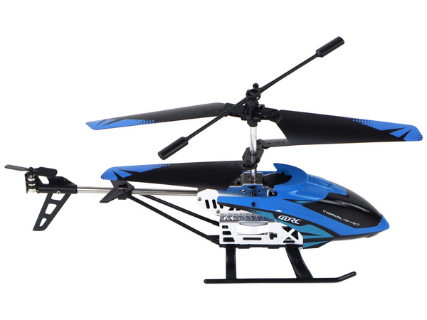 Aluminum RC Helicopter 2.4G Blue 15 Minutes Flight