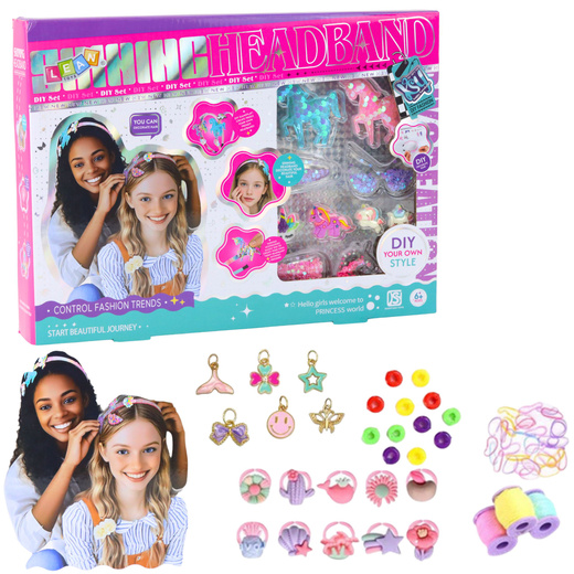 DIY Creative Kit for Making Unicorn Headbands with Shiny Decorations