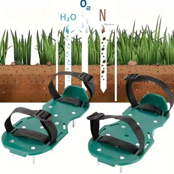 Vertikutierer-Schuhüberzüge mit Grasspikes
