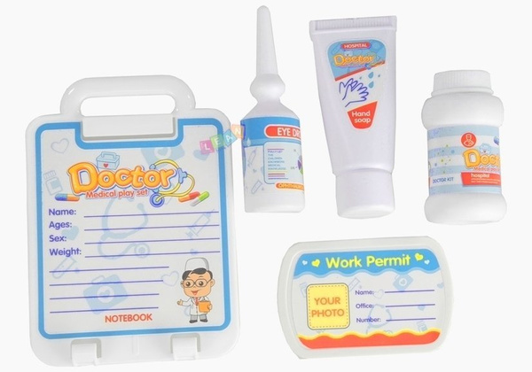 Doktorwagen für Kinder umfangreiches Zubehör 22 Elemente Stethoskop Spielzeug