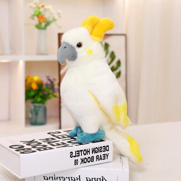 Plush Mascot Cuddly Toy Parrot Cockatoo White 35cm