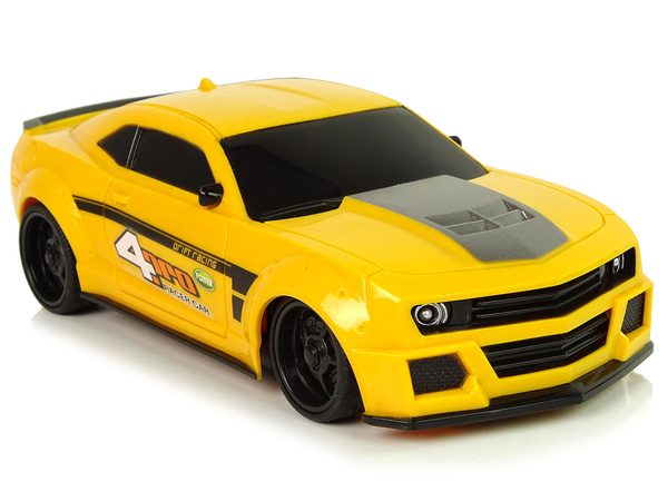 Remote Controlled Sports Car 1:24 Racing Yellow Tinted Windows