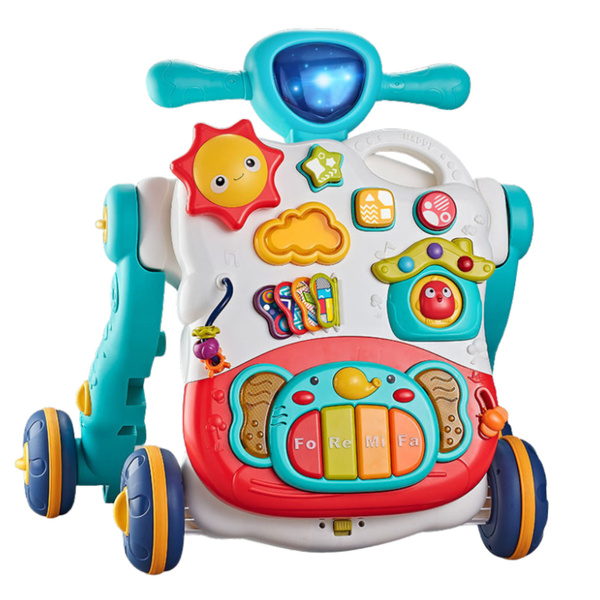 Ride-on Pusher Interactive Educational Table Panel 3in1 Blue