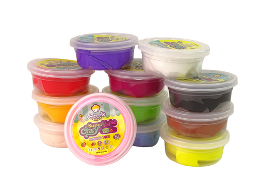 Creative Play Dough Set Cups 12 Colours
