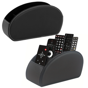 Fernbedienungs-Organizer-Container 5 Plätze Schwarz