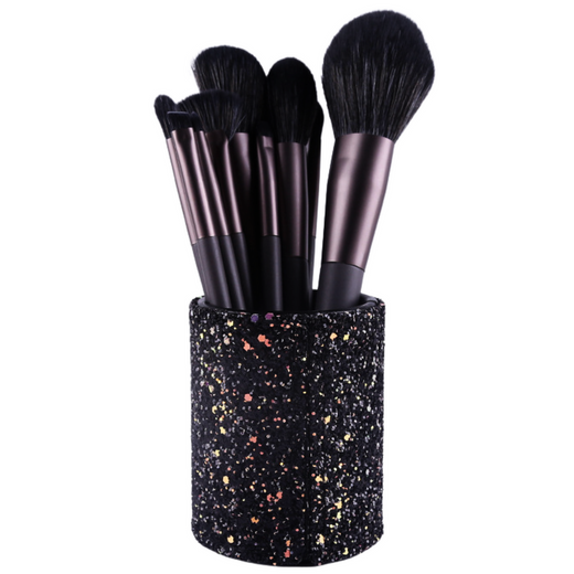 Container Cup For Brushes And Accessories Glitter Black