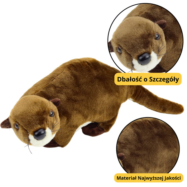 Plush Toy Otter Cuddly Toy Brown 37cm