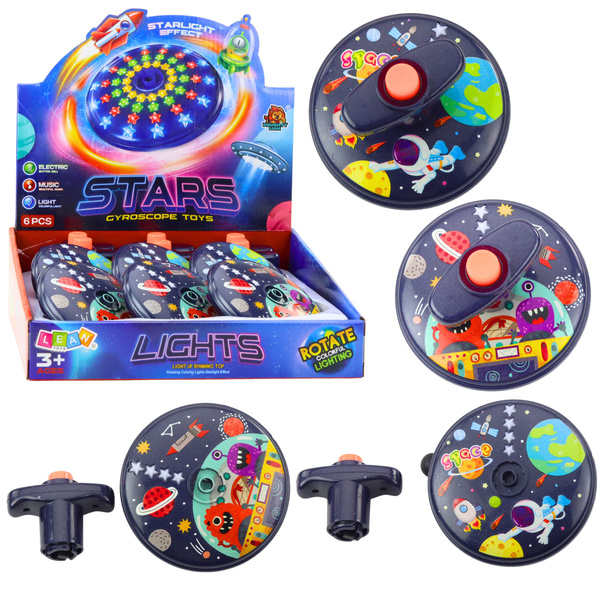 Colorful Luminous Disc Space Ufo Spinning Top
