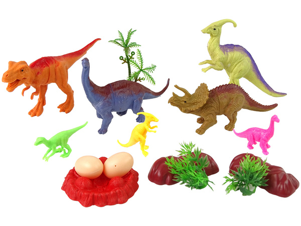 Set Dinosaurierfiguren mit Zubehör 15-teilig