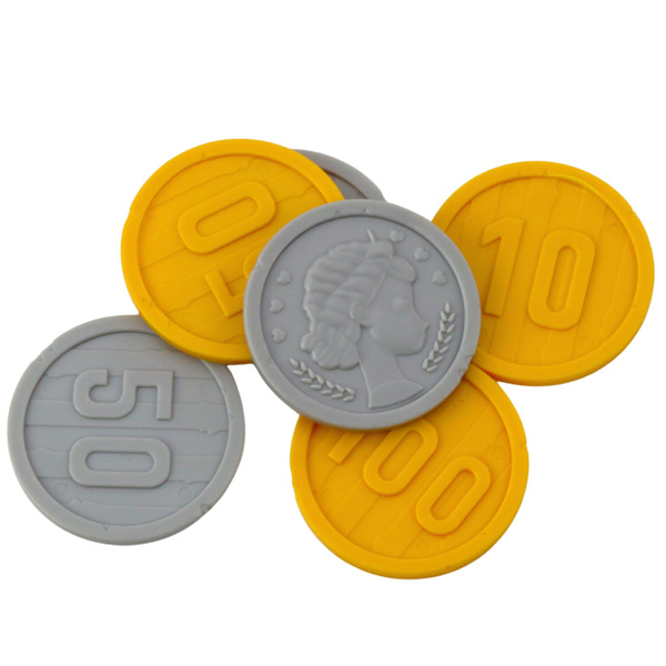 Schatzkisten-Set zum Tauchen und für Wasserspaß, Braun, 21-teilig.