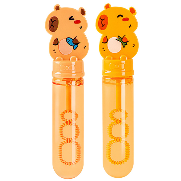 Capybara Seifenblasen, 3 Löcher für Seifenblasen, 35 ml Mischung