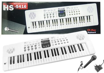 Keyboard Organs HS5416 54 Keys White 70 cm