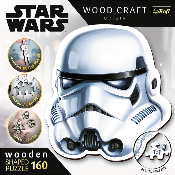 Wooden puzzle Star Wars 160 pcs. Stormtrooper Helmet Trefl 20188