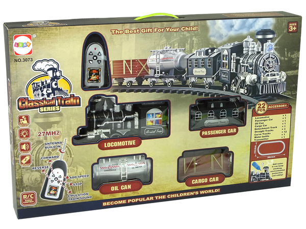 Riesiger Zug Sound Sound Lights Smoke 206,5 cm x 153,5 cm