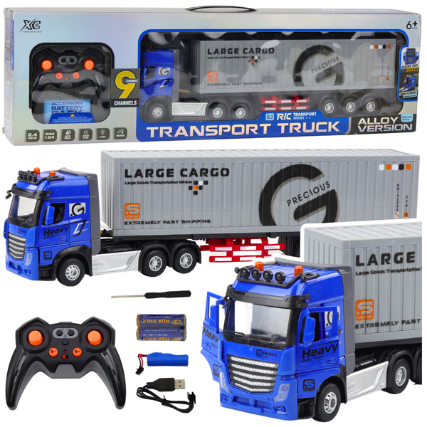 Remote Controlled Transport Truck With Container RC 1:24