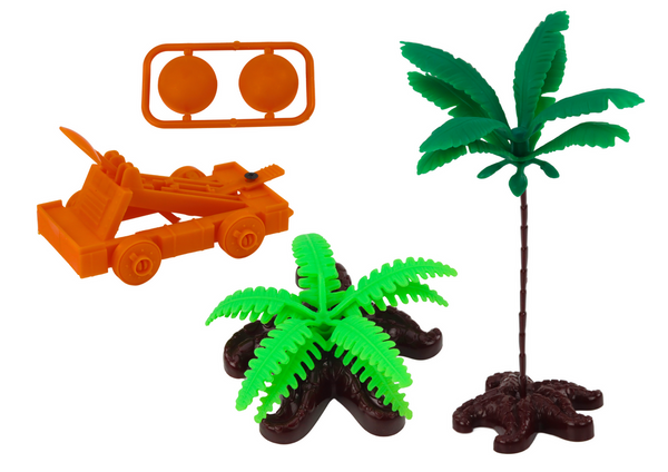 Roman Ship Romans Lights Sounds Catapult Palm Trees