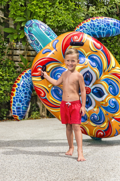 Dmuchany Materac Żółw 183 x 173 cm Bestway 41523