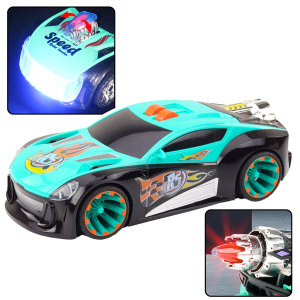 Raketenrennauto mit Hinterradantrieb, Lichtern und Geräuschen