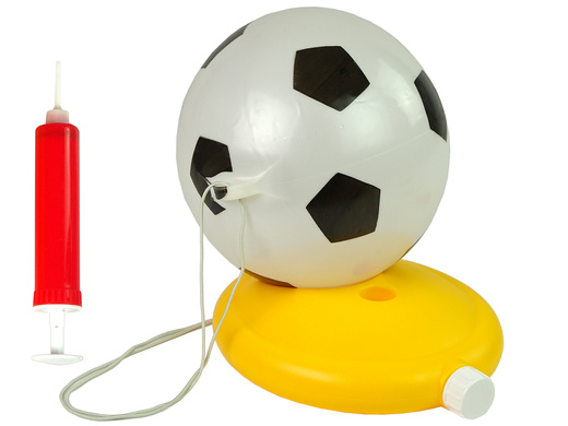 Fußball-Set Ball an einer Schnur und Pumpe