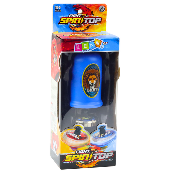Flying Disk Lion Spinner Launcher Set Blau
