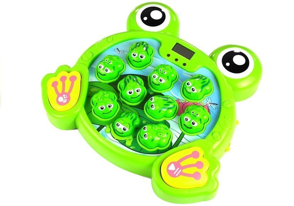 Glowing Frogs with a Hammer Arcade Game
