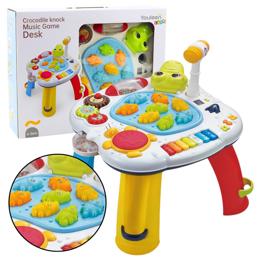Interactive Educational Table Piano Drum Crocodile