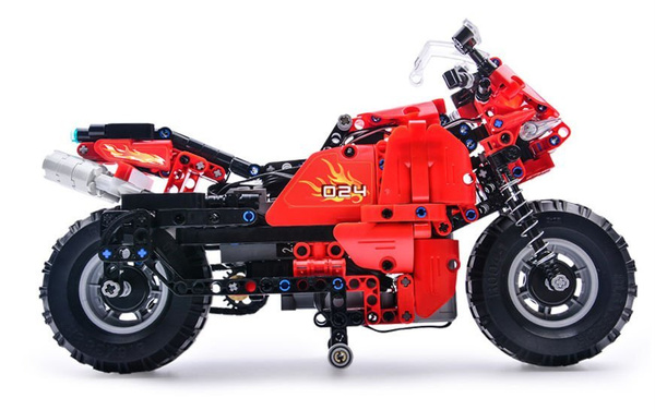 CADA Building Blocks Set Ferngesteuertes Motorrad 2.4G 484 Stück