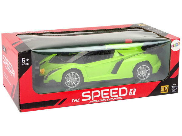 Remote Controlled Sports Car R/C 1:18 Green