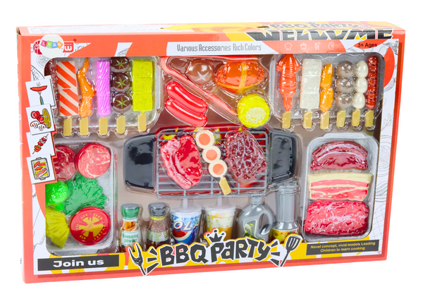 Set Party Grill Food Drinks Vegetables 40 elements