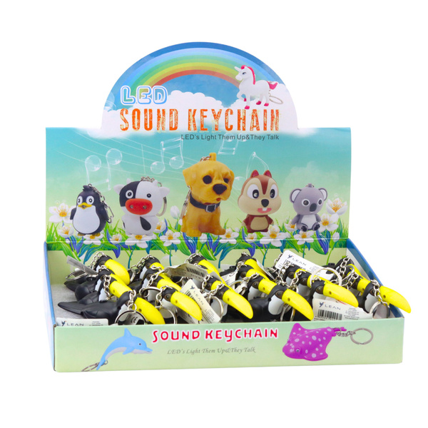 Toucan Backpack Keychain LED Flashlight Sounds