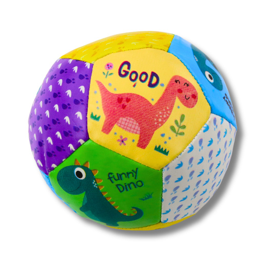 Set Softbälle mit Dinosauriern Bunt 9cm 3St