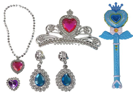 Magical Fairy Tale Princesses Set Interactive wand light sound Star projector function