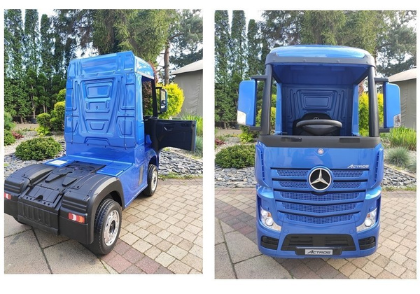 Kinderauto Mercedes Actros Blau lackiert