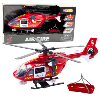 Fire Department Helicopter Hook Stretcher Lights Sounds 1:12