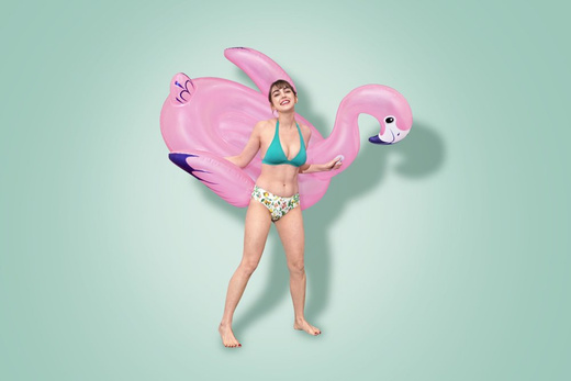Aufblasbarer Flamingo 153 cm x 143 cm Bestway 41475