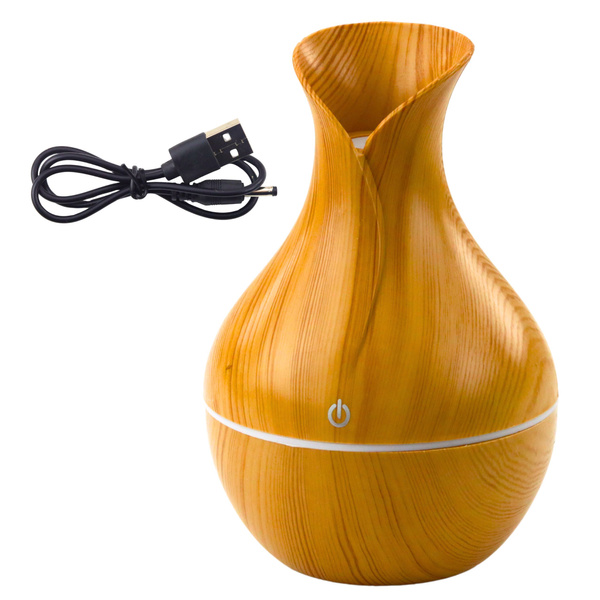 Air Humidifier Diffuser Aromatherapy Imitation Wood 130ml