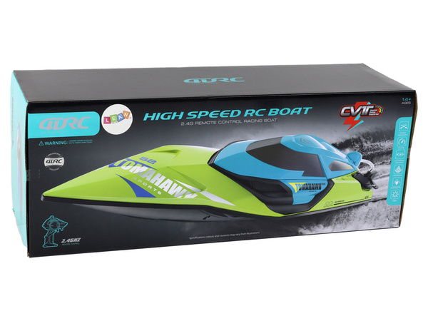 Motorboat R/C 2.4G Lights 30 km/h Blue