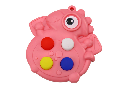 Pop It Dinosaurier Antistress Sensory Pink Pocket