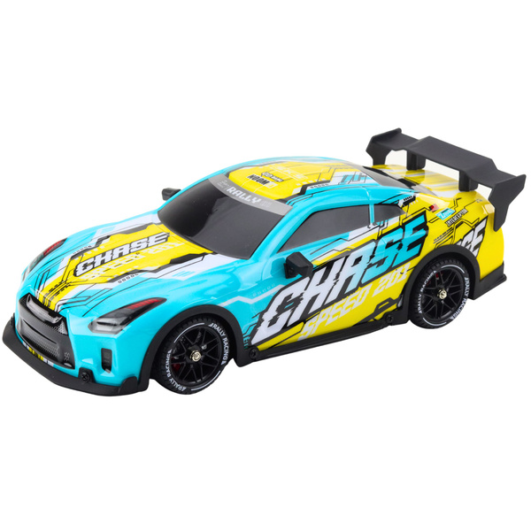 RC Ferngesteuerter Sportwagen mit beleuchteter Driftkarosserie Türkis