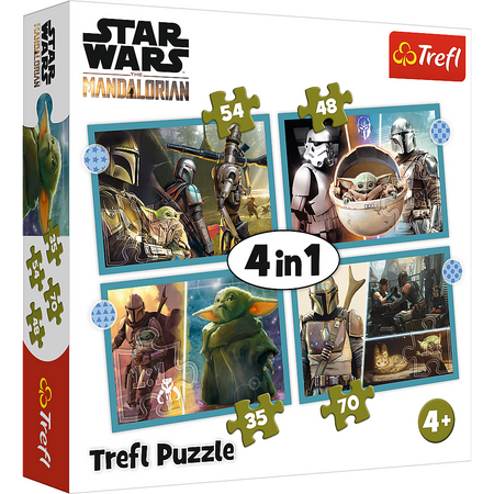 Puzzle - "4in1" - Mandalorian Trefl 34397