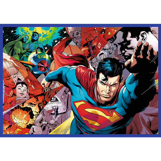 Puzzle - 4x250 - Superman's Courage - Warner Superman Trefl 13340