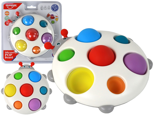 Silicone Board Colorful Ladybug Pop It Educational