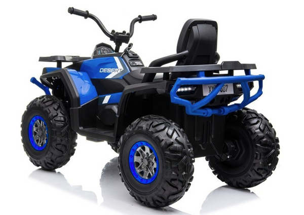 Elektro Quad XMX607 Blau Ledersitz EVA-Reifen LED Frontscheinwerfer 2x45W